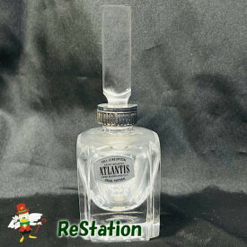【中古】アトランティス香水瓶シルバー&リードクリスタル　ポルトガル製　【送料無料】