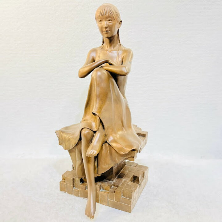 楽天市場】【中古】高岡銅器 洋風置物／プロムナード 稲田喜秀作品 