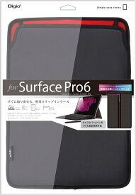【未使用品】ナカバヤシ Surface Pro 6 用 スリップインケース ブラック TBC-SFP1803BK