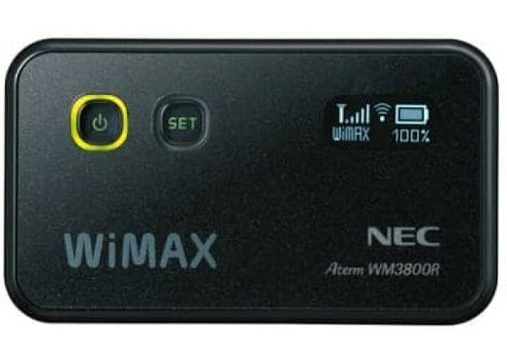 楽天市場】【中古】UQ NEC WiMAXモバイルルータ PA-WM3800R(AT)B 