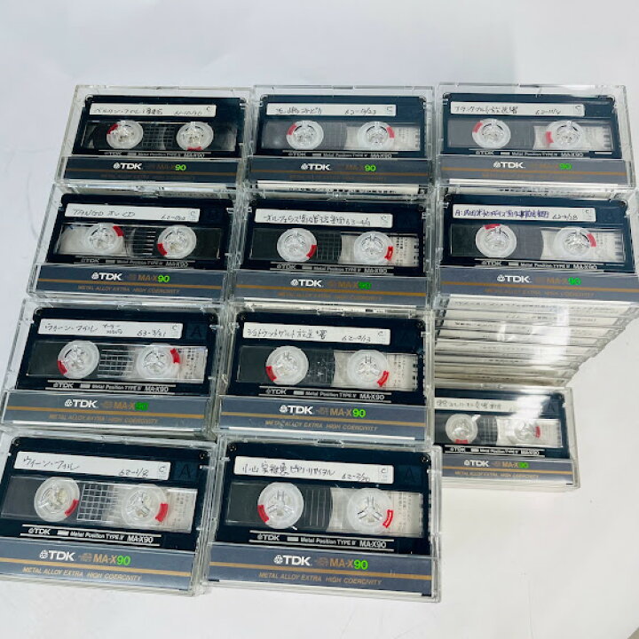 楽天市場】【中古】TDK メタルカセットテープ録音済みMA-X90 102本  