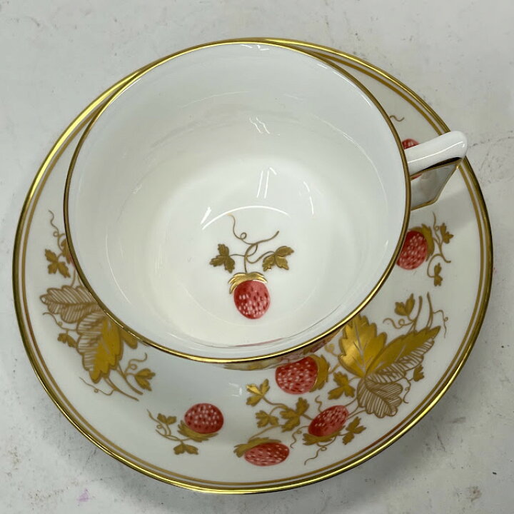 楽天市場】【中古】ウエッジウッド ストロベリーゴールド カップ 