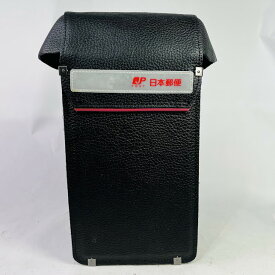 【中古】日本郵便　郵政 郵便局 書留用かばん　本革　2020年製　未使用品　配達証ポ―チ付き