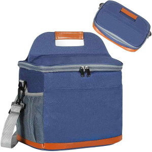 Maiwey 保冷バッグ 大容量 12L クーラーボックス 折りたたみ 多層断熱 クーラーバッグ 撥水材 多機能ポケット付き アウトドア軽量 手提げ 肩掛け シアン