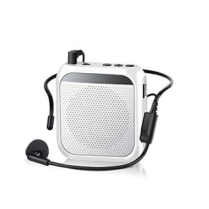 拡声器 メガホン ポータブル拡声器 ハンズフリー Rosemaries メガホン ハンドマイク 小型 イベント 講演 店頭販売 街頭演説 誘導案内などに適用 音楽再生可能 microSDカード対応 マイク付き 日本