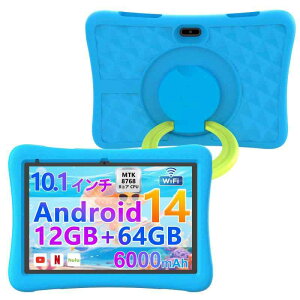 �yAndroid 14 Google �L�b�Y�X �y�[�X  YouTube Kids �Ή��zCUPEISI Kids Tablet �L�b�Y �^�u���b�g 8�R�ACPU 10.1�C���` Wi-Fi���f���A����_�̃R���e���c���g������A6000mAh�A