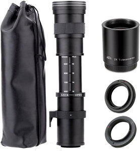 JINTU �e���t�H�g�����Y420-1600mm f8.3�Y�[�� SLR�J���������Y �̂��߂� �L���m�� T7i T6 T6i T6s T7 T8i T3i�AT4i�AT5�AT5i�ASL2�ASL1 4000D 2000D 80D 90D 5D III 6D