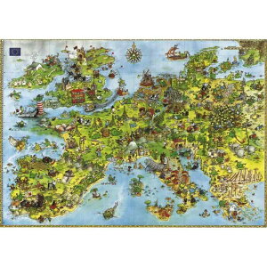 HEYE Puzzle �w�C�p�Y�� 08854 Marino Degano : United Dragons of Europe (4000 pieces)