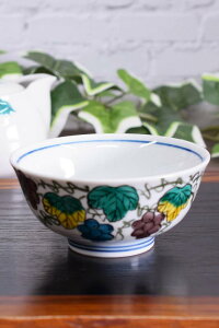 和座の蔵 おしゃれ 茶碗 食器 九谷焼 ご飯茶碗 ブドウ 陶器 お茶碗 ブランド 和食器 日本製