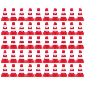 Toyvian 30ピース 工事コーン ミニ 道路コーン 工事現場 ミニチュア おままごと 男の子 道路交通現場 三角コーン プラモデル おもちゃ 砂遊び アクセサリー