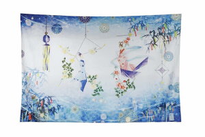 ND タペストリー 七夕 笹 飾り 短冊 天の川 星空 夜 和風 和モダン インテリア 壁面 おしゃれ だまし絵 風景 景色 大判 大きい 癒し 部屋 飾り付け 季節 プレゼント 背景布 壁 インスタ映え zoom