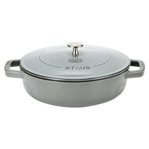 [ XgEu  ] Staub uCU[ \e[p 24cm IHΉ z[[   ۉ Braiser w/Chistera Drop - Structure Round [sAi]