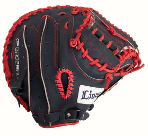 埼玉西武ライオンズ×GP(ジーピー) 野球 キャッチャーミット 大人用 軟式 一般 右投げ レッド