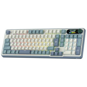 RK ROYAL KLUDGE S98 JP ���J�j�J���L�[�{�[�h�A�X�}�[�g�f�B�X�v���C�ƃ{�^���t���A�g�b�v�}�E���g 96% ���C�����X���J�j�J���L�[�{�[�h BT/2.4G/USB-C�A�z�b�g�X���b�v�\�A�\�t�g�E�F�A�T�|�[�g