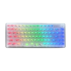 ROTISNAR × EWEADN V80 �N���X�^���������J�j�J���L�[�{�[�h 84�L�[75%���C�A�E�g 3���[�h�����ڑ� Bluetooth/2.4G/Type-C ���C�����X�L�[�{�[�h �z�b�g�X���b�v�Ή� RGB���C�g Mac/Win�Ή� �Q�[�~���O