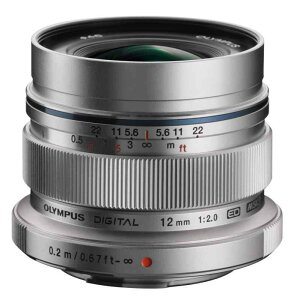 OLYMPUS �P�œ_�����Y M.ZUIKO DIGITAL ED 12mm F2.0 �V���o�[ ED 12mm F2.0 SLV