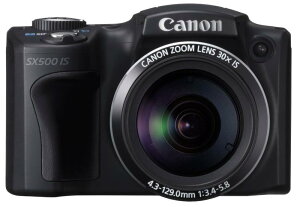 Canon �f�W�^���J���� PowerShot SX500IS ��1600����f ���w30�{�Y�[�� �u���b�N PSSX500IS