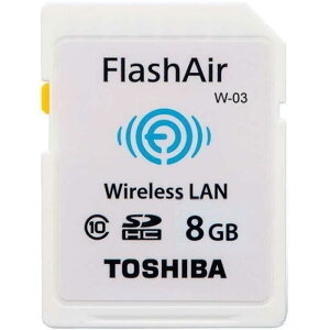 TOSHIBA/���� ����LAN����SDHC�J�[�h(FlashAir) �y8GB�zClass10 SD-R008GR7AL01 ���s�A���i
