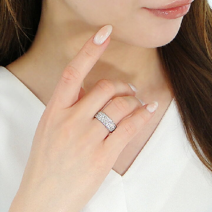 楽天市場】超豪華！ Pt950【1.00ct】 ダイヤモンド パヴェリング 