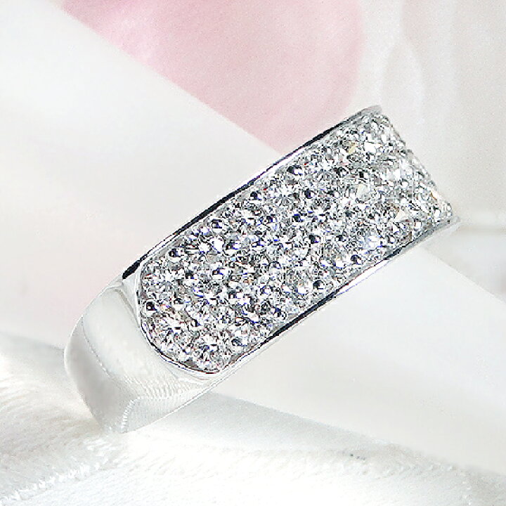 楽天市場】超豪華！ Pt950【1.00ct】 ダイヤモンド パヴェリング 