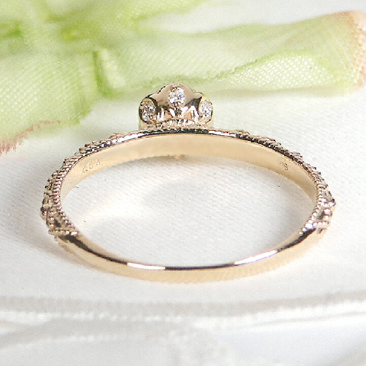 楽天市場】K18YG オパール & ダイヤモンド リング【送料無料】【代引  