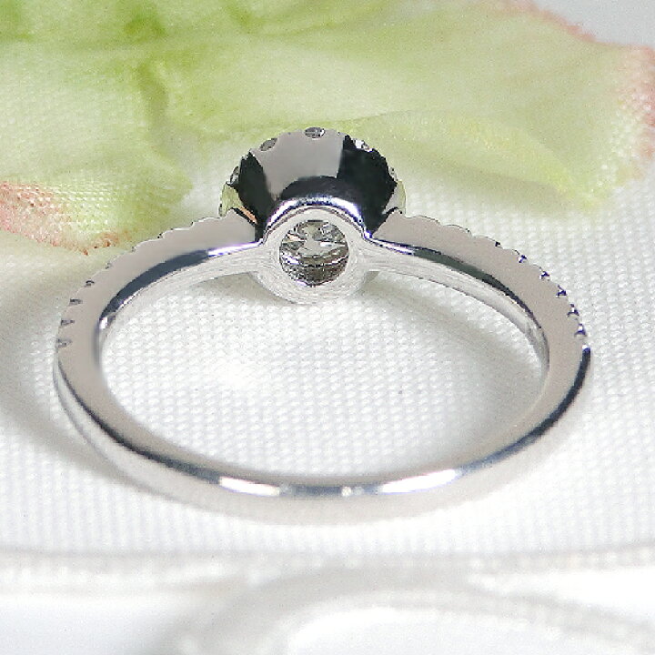 楽天市場】Pt900【0.6ct】 ダイヤモンド 取り巻き リング 【送料無料 