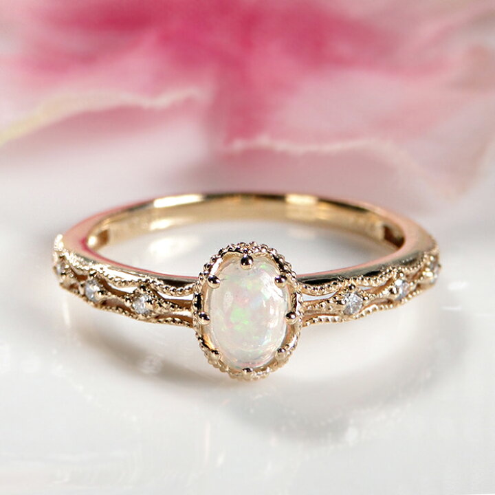 K18YG パール ダイヤモンド リング 9号 P5mm珠 D0.10ct イエロー  