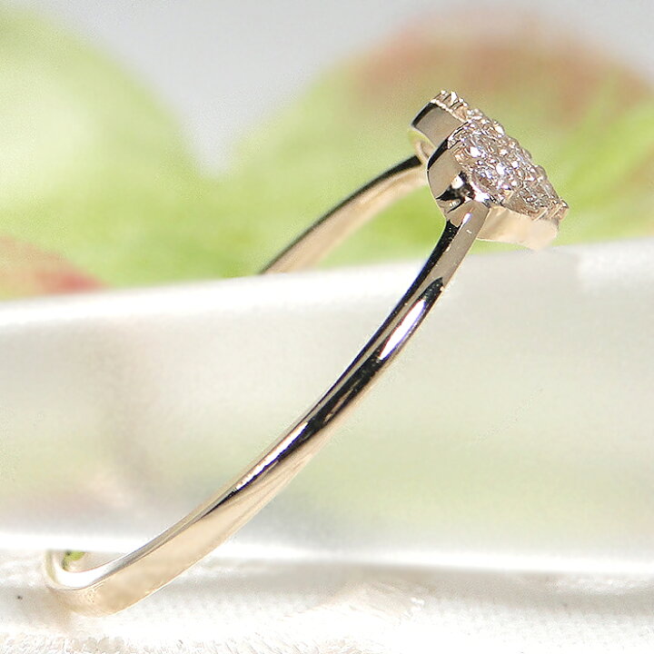 楽天市場】【メーカー直販価格】K10YG【0.10ct】ハートモチーフ 