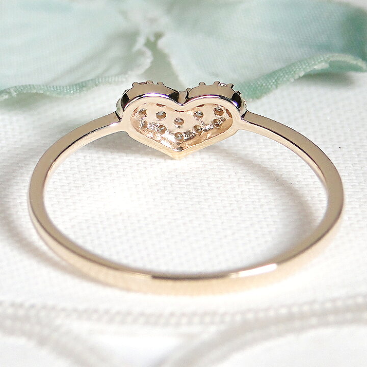 楽天市場】【メーカー直販価格】K10YG【0.10ct】ハートモチーフ  