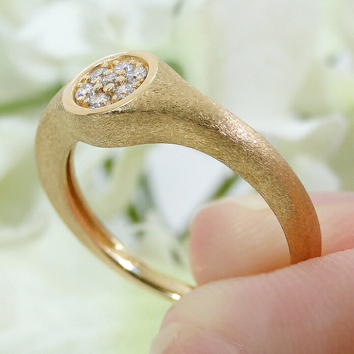 楽天市場】K18YG【0.09ct】ダイヤモンド リング 【送料無料】【品質  