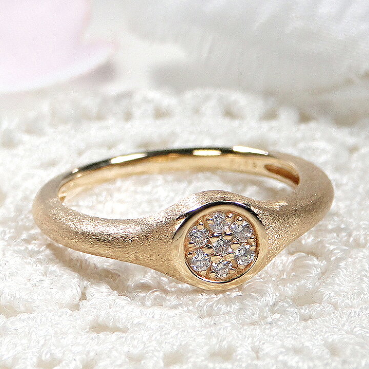 楽天市場】K18YG【0.09ct】ダイヤモンド リング 【送料無料】【品質  