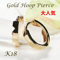 楽天市場】フープピアス k18の通販