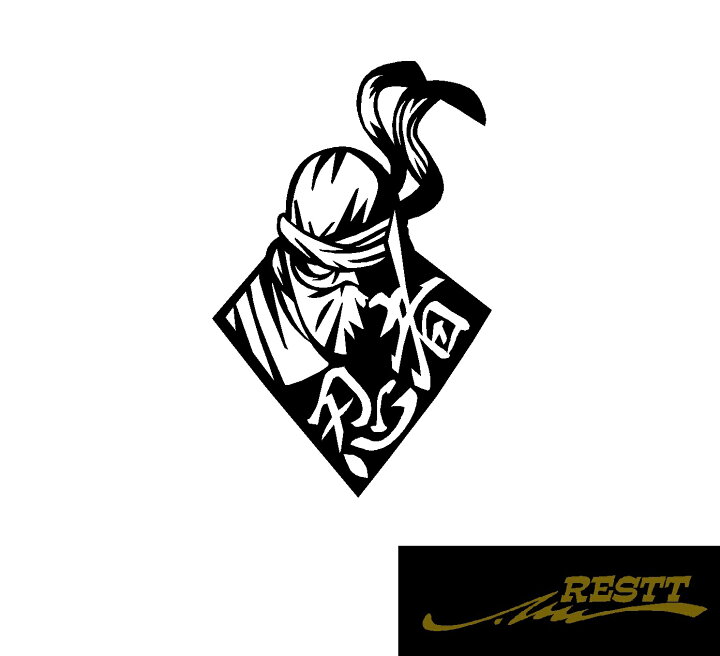 楽天市場】Ninja 忍者 文字 イラスト ロゴ カッティングステッカー 