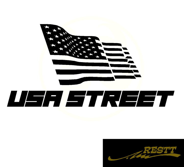 楽天市場 Usa ストリート ロゴ 小サイズ カッティングステッカー 文字 ステッカー ドレスアップ おしゃれ 面白い デザイン 車 バイク スポコン カスタマイズ ドリ車 ドライブ トラック 国旗 アメリカ アメリカン 星 Restt 楽天市場店