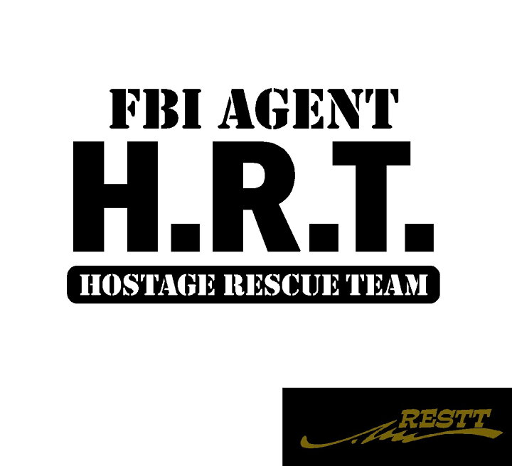楽天市場】FBI エージェント H.R.T. ロゴ カッティングステッカー 小  