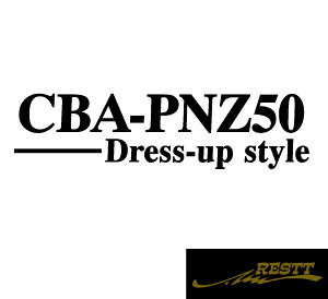 ムラーノ ドレスアップスタイル ロゴ カッティングステッカー 中サイズ 6種類から選べる おしゃれ デザイン かっこいい ステッカー 日産 NISSAN ニッサン 型式 CBA-PNZ50 CBA-P