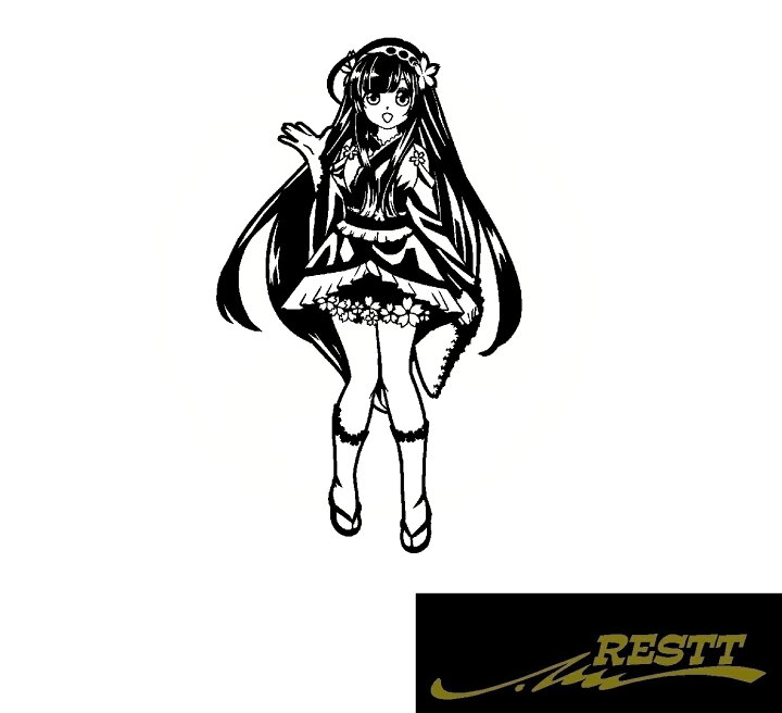 楽天市場 東北ずん子 イラスト Ver 桜衣装 カッティングステッカー 中サイズ 東北地方 萌えキャラ 痛車 ドレスアップ かわいい おしゃれ デザイン 車 バイク Restt 楽天市場店