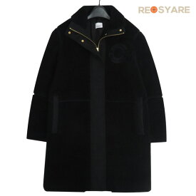 美品 BURBERRY バーバリー 8046581 GRAPHIC LOGO FLEECE PARKA COAT グラフィック ロゴ ボア フリース パーカー ジップアップ コート 46128 【中古】