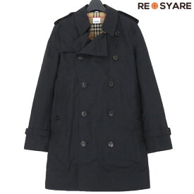 【美品】BURBERRY バーバリー 8015238 ウィンブルドン コットンギャバジン 内ノバチェック トレンチ コート 46149【中古】