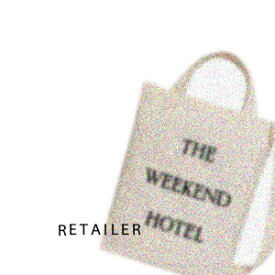 (THE WEEKEND HOTEL) ザ ウィークエンドホテル Eco Bag(BLACK) エコバッグ #ブラック 横 28cm 縦 33cm 奥行 5cm (バッグ)(エコバッグ)(縦長デザイン)(エコ)