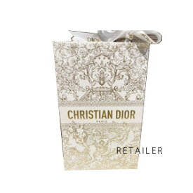 即納(Christian Dior)クリスチャンディオールショップバッグ 限定柄 #ホワイト(ショップバッグ)(紙袋)