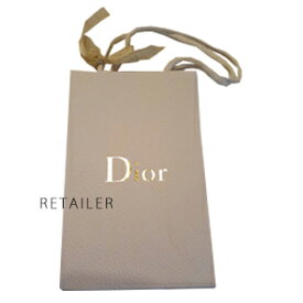 即納 【Christian Dior】クリスチャンディオールショップバッグ ゴールド 中　約縦22cm×横14cm＜ショッピングバッグ＞＜ショップ袋＞＜手提げ・手さげ・紙袋＞＜普通サイズ＞