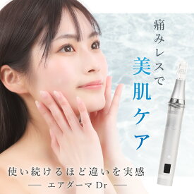 エアダーマDr. セルフ 美容 セルフダーマペン フェイスケア コードレス ニードルレス マイクロナノカートリッジ 痛みなし 日本語説明書付属