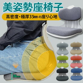 ＼楽天スーパーセール／骨盤サポート座椅子 正しい姿勢 極厚35mm 座り心地 維持 腰ケア用品 座椅子 骨盤矯正 腰痛 姿勢 骨盤 椅子 骨盤クッション 腰 オフィス スタイル【送料無料】