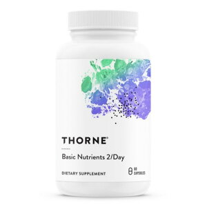 �yThorne Research�z�\�[���E���T�[�` �x�[�V�b�N �j���[�g���A���g 2�f�C �J�v�Z�� 60�J�v�Z�� THORNE BASIC NUTRIENTS 2/DAY �����r�^�~���E�~�l���� ���e ���N �؍��H�i �T�v�������g �؍��T�v��