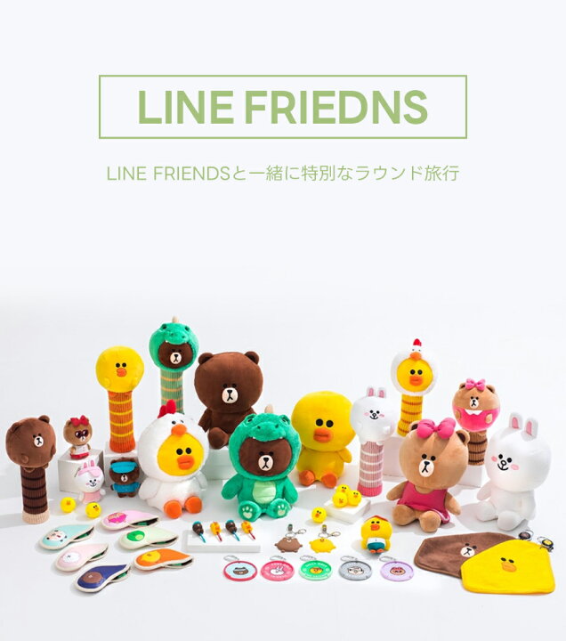 楽天市場】LINE FRIENDS MININI Driver Cover ドライバーカバー ゴルフ 