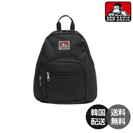 【韓国】BEN DAVIS ベンデイビス デイパック ミニリュック 12L バックパック 小さめリュック ユニセックスリュック ブラックリュック ポリエステルバッグ 通勤バッグ 通学バッグ 軽量リュック アウトドアバッグ【BEN DAVIS】