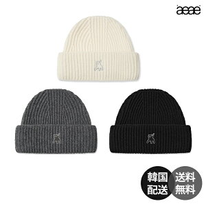 �y�؍��zaeae FLASHED CATS BEANIE aeae �r�[�j�[ �j�b�g�X �E�[��100�� �u���b�N �`���R�[�� �A�C�{���[ ���j�Z�b�N�X �X�g���[�g �J�W���A�� �t�@�b�V���� �؍��u�����h ������� �h�� �~�����yaeae