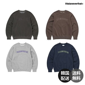 �y�؍��zthisisneverthat �f�B�X�C�Y�l�o�[�U�b�g �l�o�U �l�b�g Arch-Logo Crewneck �A�[?���S �N���[�l�b�N �X�E�F�b�g �g���[�i�[ �g�b�v�X �؍��u�����h �؍��t�@�b�V���� �X�g���[�g �����Y ���f