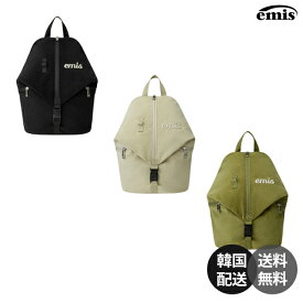 【韓国】EMIS イミス CORDUROY BACKPACK コーデュロイ バックパック リュック バッグ コンバーチブル 2WAY アプリケロゴ ロゴバッグ 韓国ブランド 韓国ファッション ストリート 芸能人愛用 【emis】